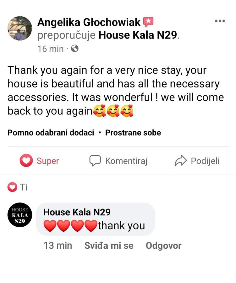 耶泽拉House Kala N29别墅 外观 照片